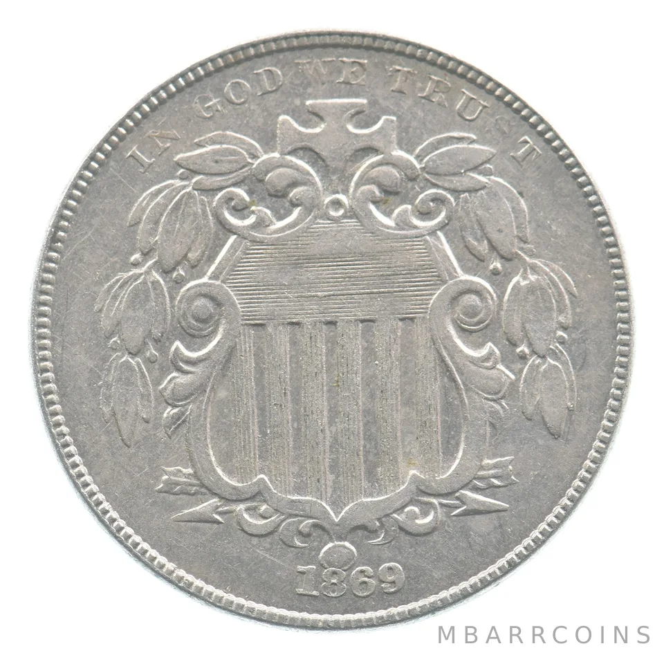 1869 Shield Nickel *4484