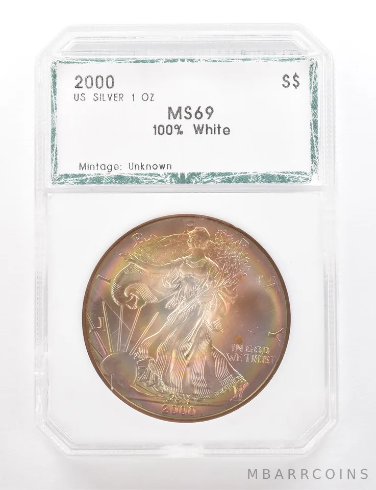 2000 American Silver Eagle Beautiful Tone *3353