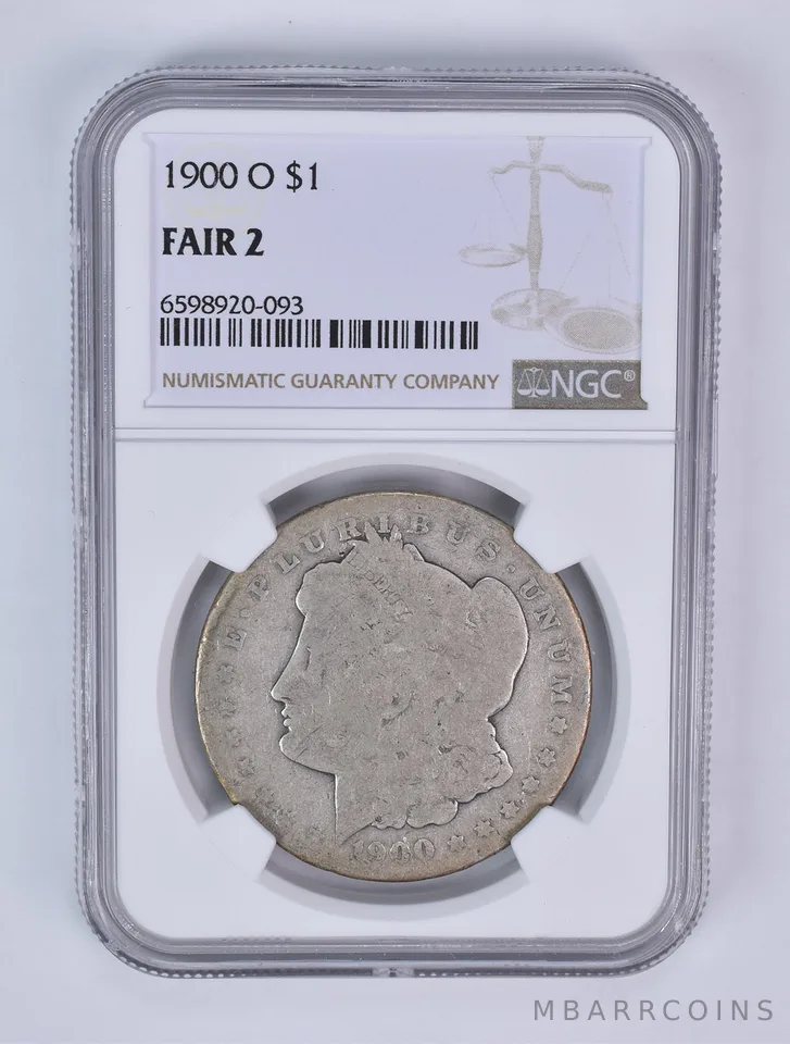 1900-O Morgan Silver Dollar Fair 2 NGC Lowball