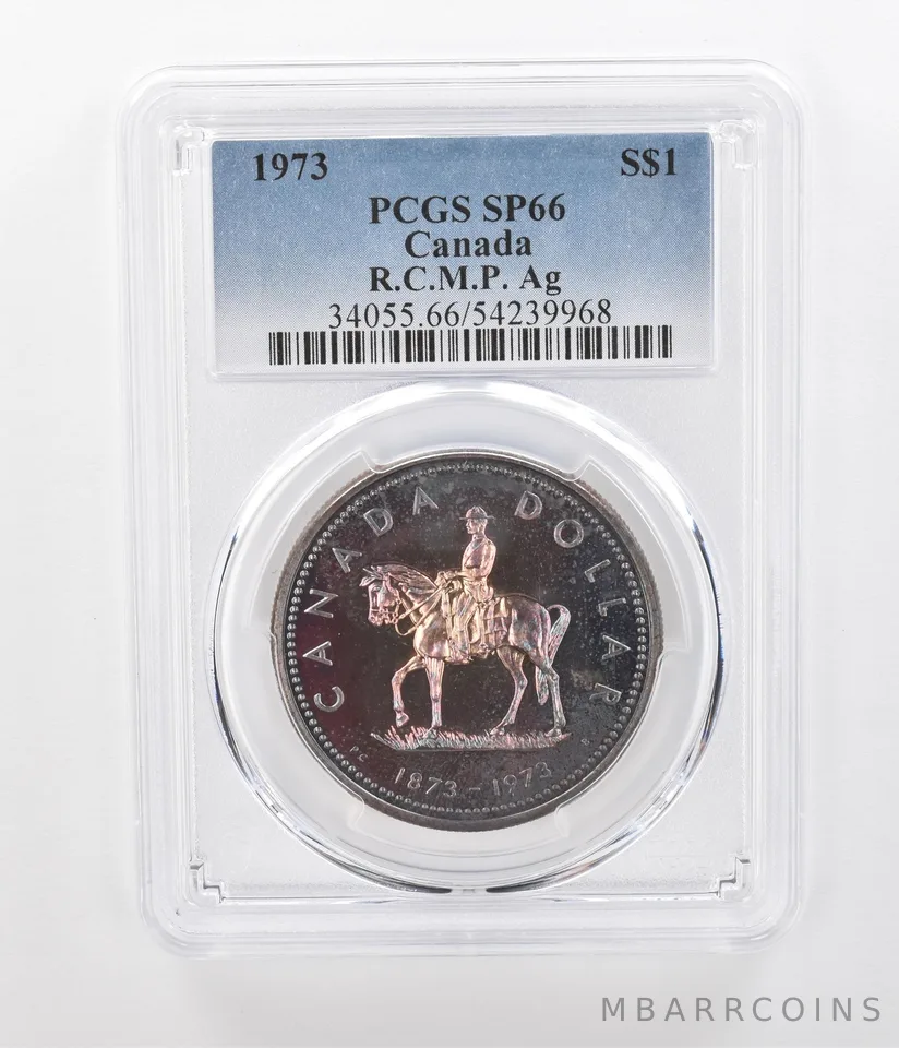 1973 Canada 1 Dollar Silver RCMP SP66 PCGS Beautiful Tone *1216