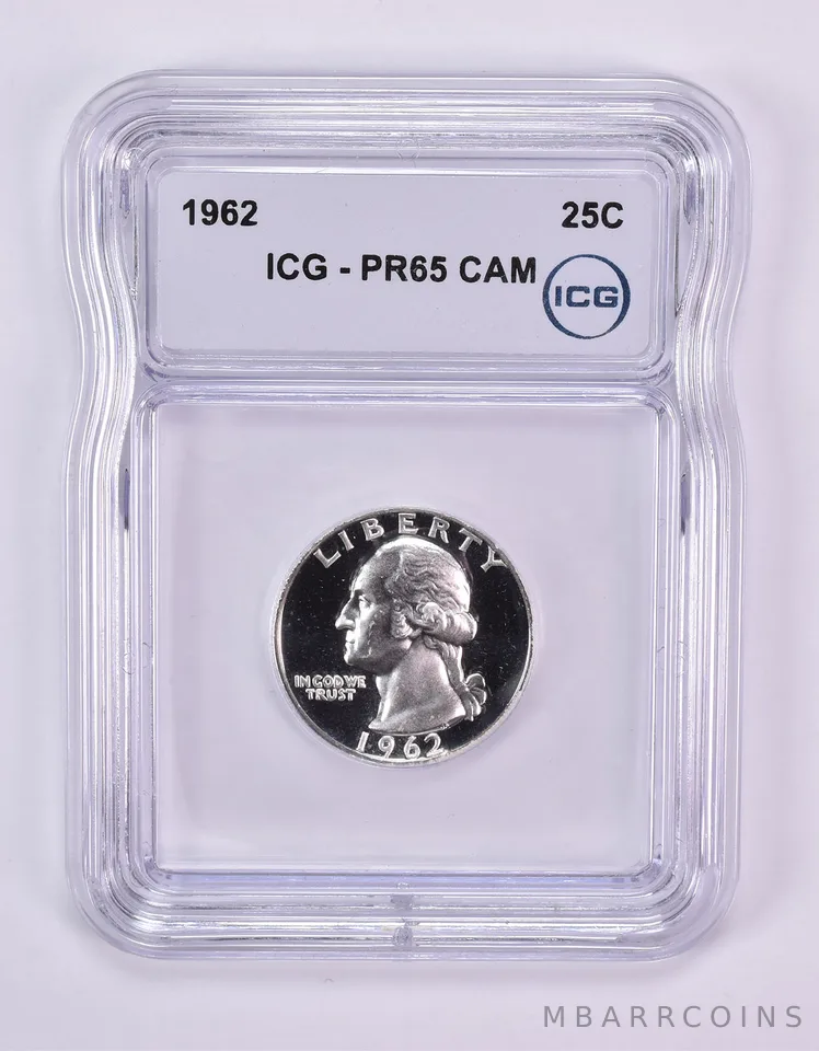 1962 Washington Quarter PR65 CAM ICG