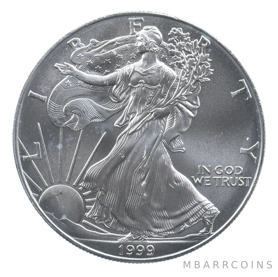 Better Date 1999 American Silver Eagle 1 Troy Oz .999 Fine Silver *696
