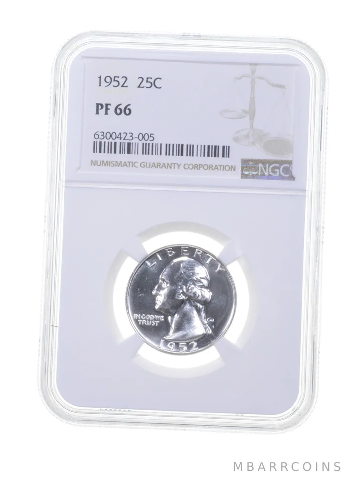 PF66 1952 Washington Quarter - Graded NGC *6143