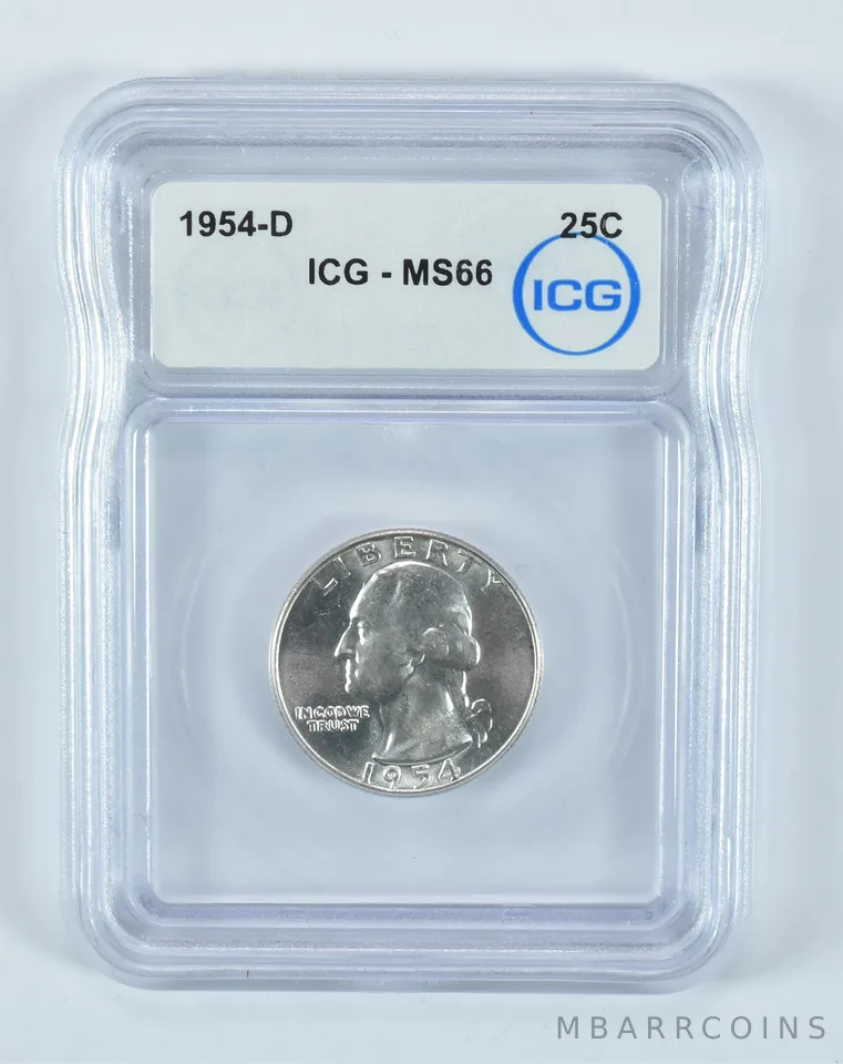 1954-D Washington Quarter MS66 ICG