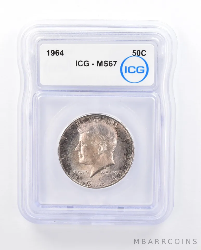 1964 Kennedy Half Dollar MS67 ICG Beautiful Tone *1907