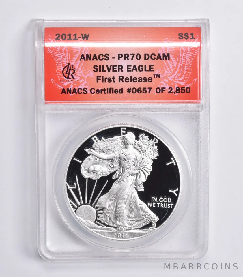 2011-W American Silver Eagle First Release PR70 DCam FR ANACS