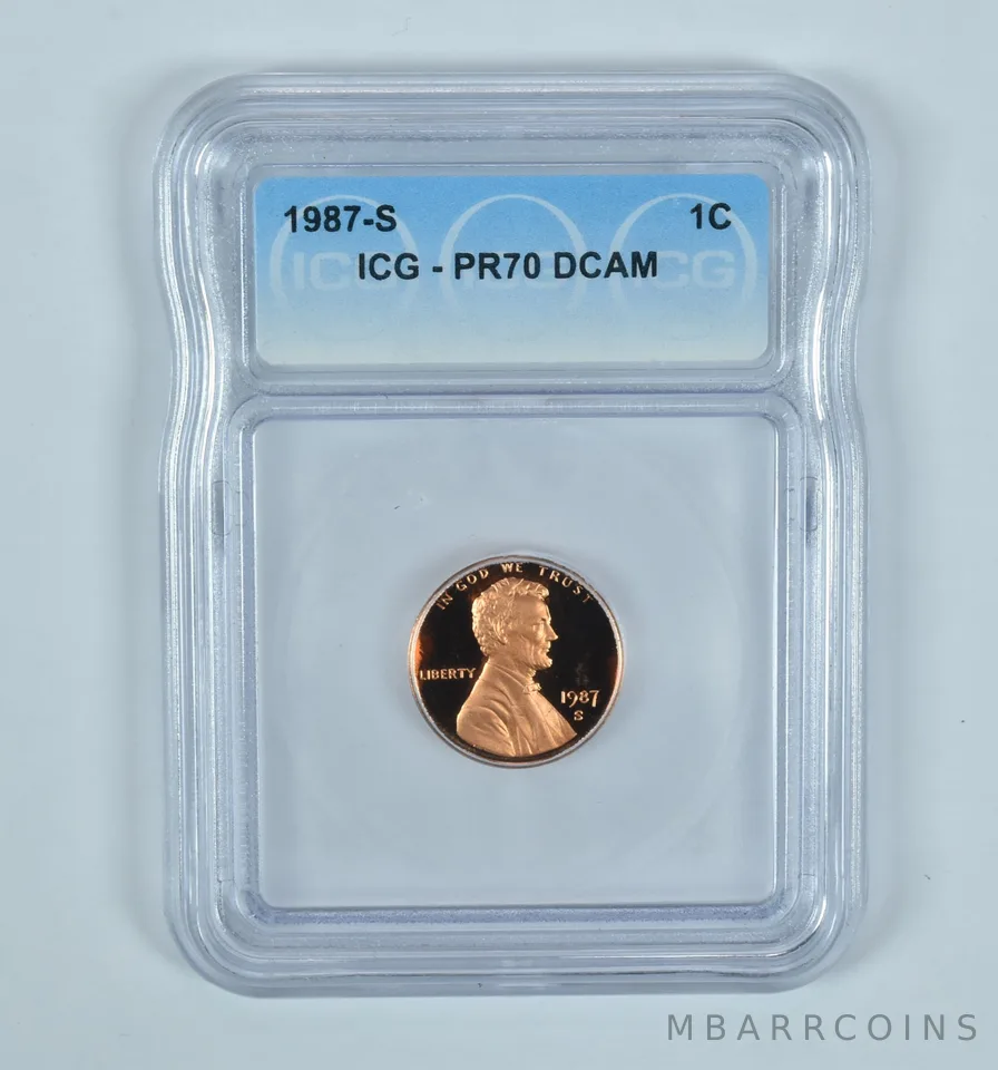 1987-S Lincoln Memorial Cent PR70 DCAM ICG