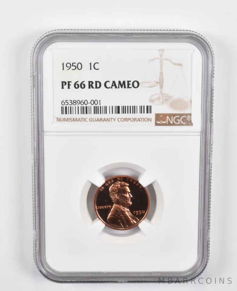 PF66 RD CAM 1950 Lincoln Wheat Cent - Graded NGC a0764