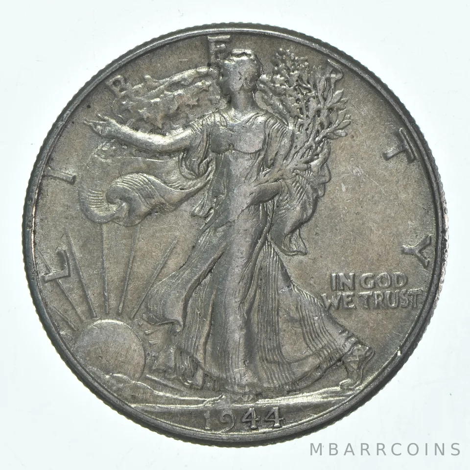 BU 1944 (P) Walking Liberty Half Dollar Uncirculated 90% Silver