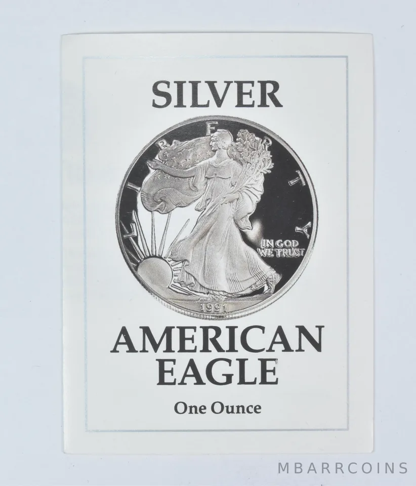 COA 1991-S American Silver Eagle Proof