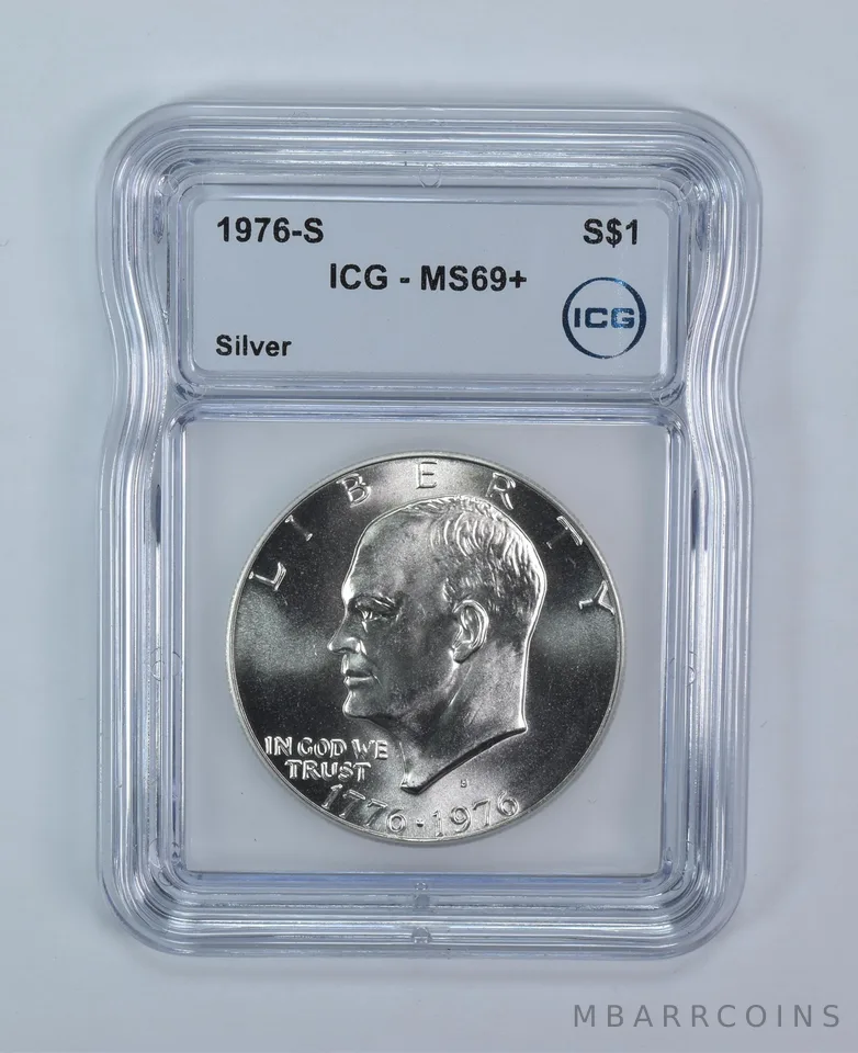 1976-S Eisenhower $1 Silver MS69+ ICG