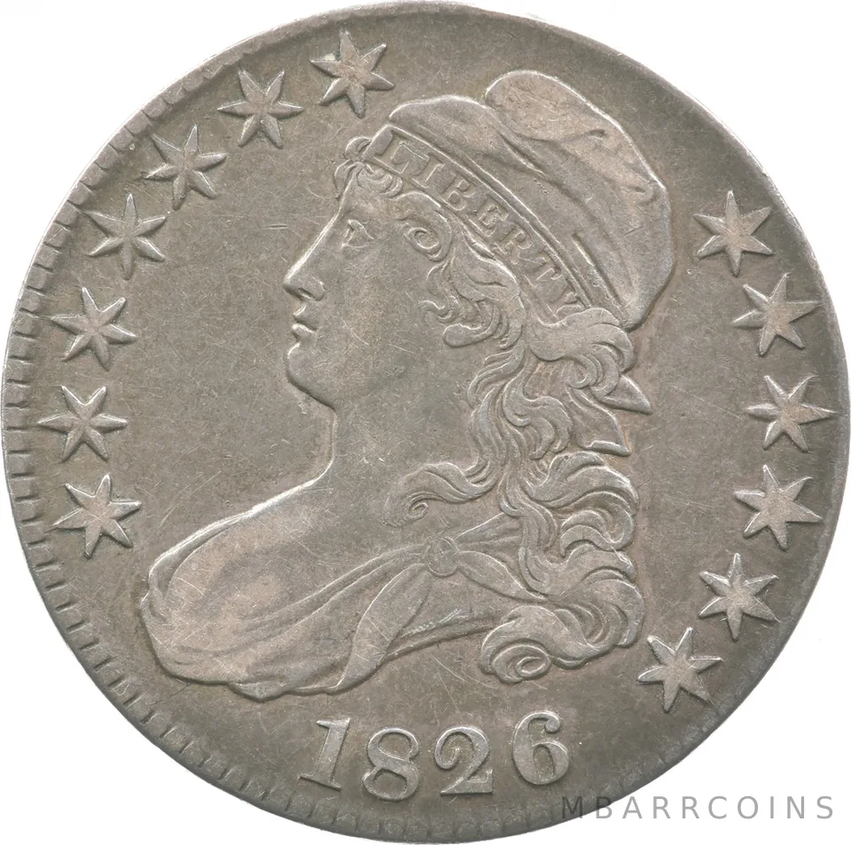 1826 Capped Bust Half Dollar 120a R4 *8135