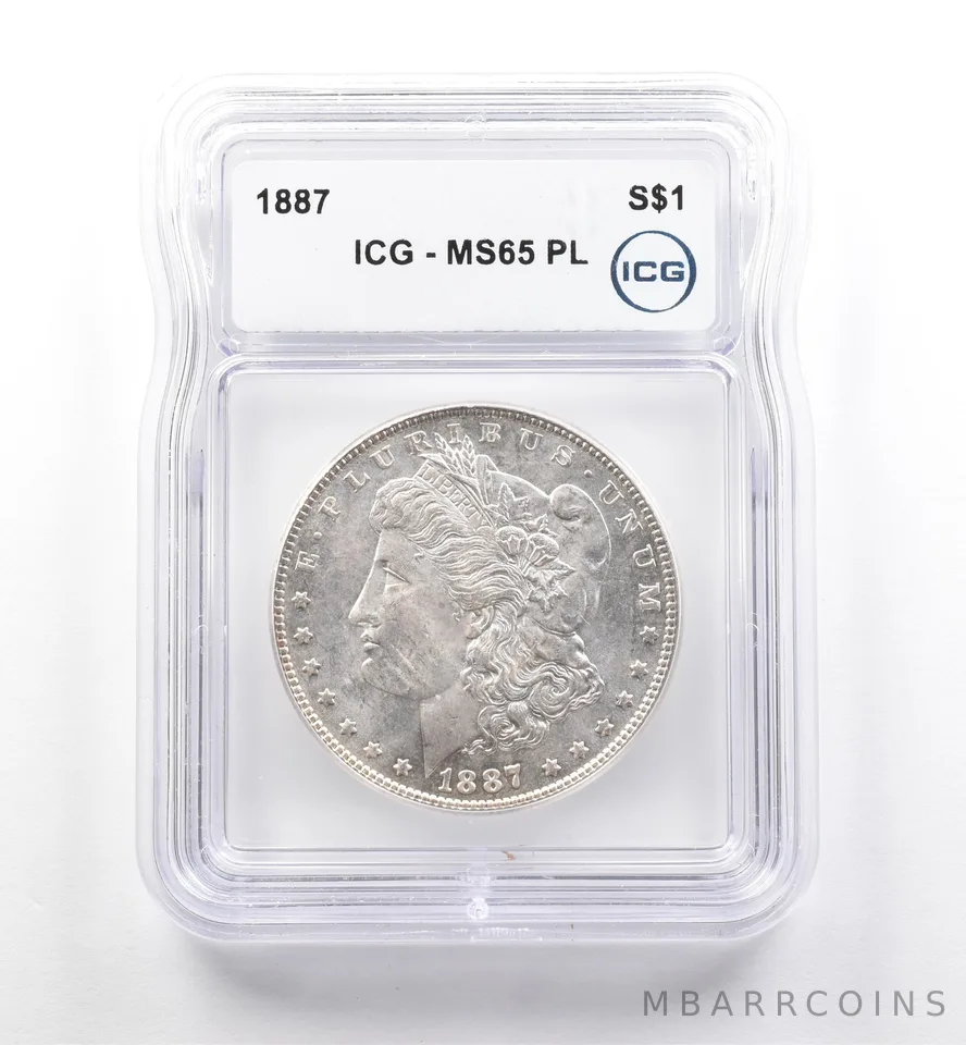 1887 Morgan Silver Dollar MS65 PL ICG *7512