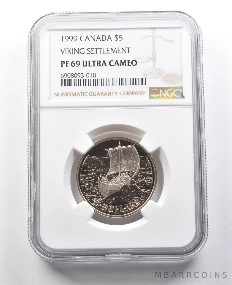 1999 5 Dollars Canada Viking Settlement PF69 UCAM NGC *8401