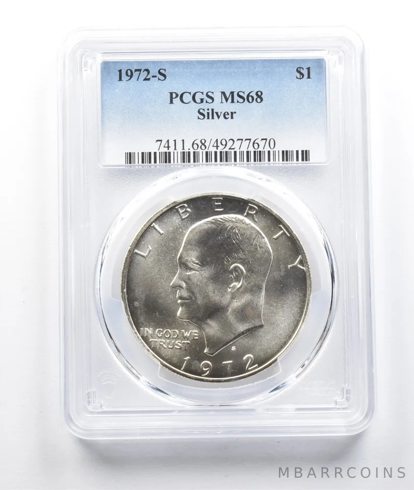 1972-S Eisenhower Dollar Silver MS68 PCGS *0516