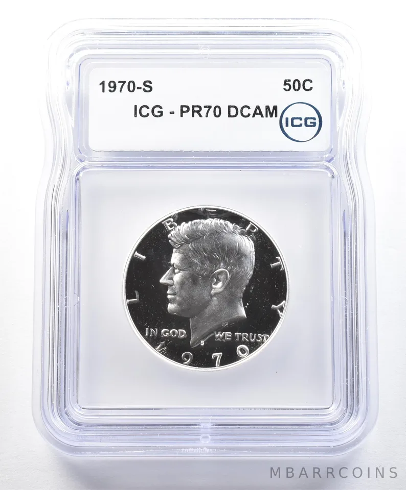 1970-S Kennedy Half Dollar PR70 DCAM ICG