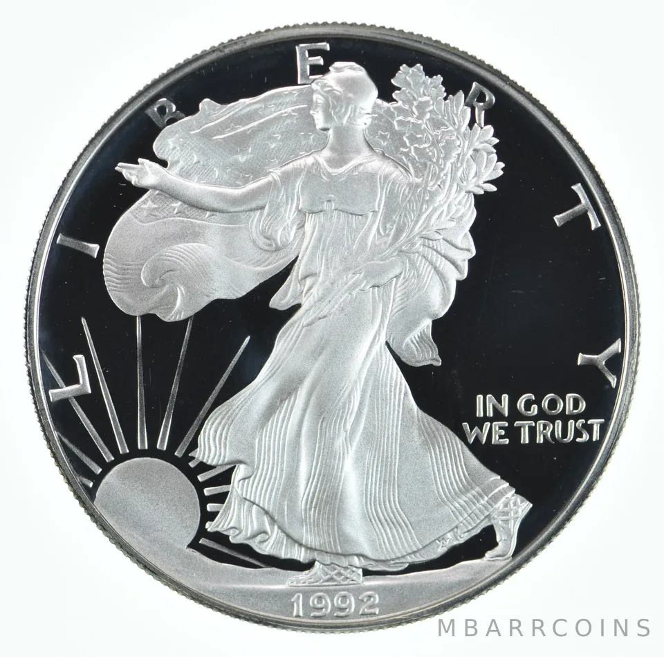 1992-S American Silver Eagle Proof Coin 1 Oz