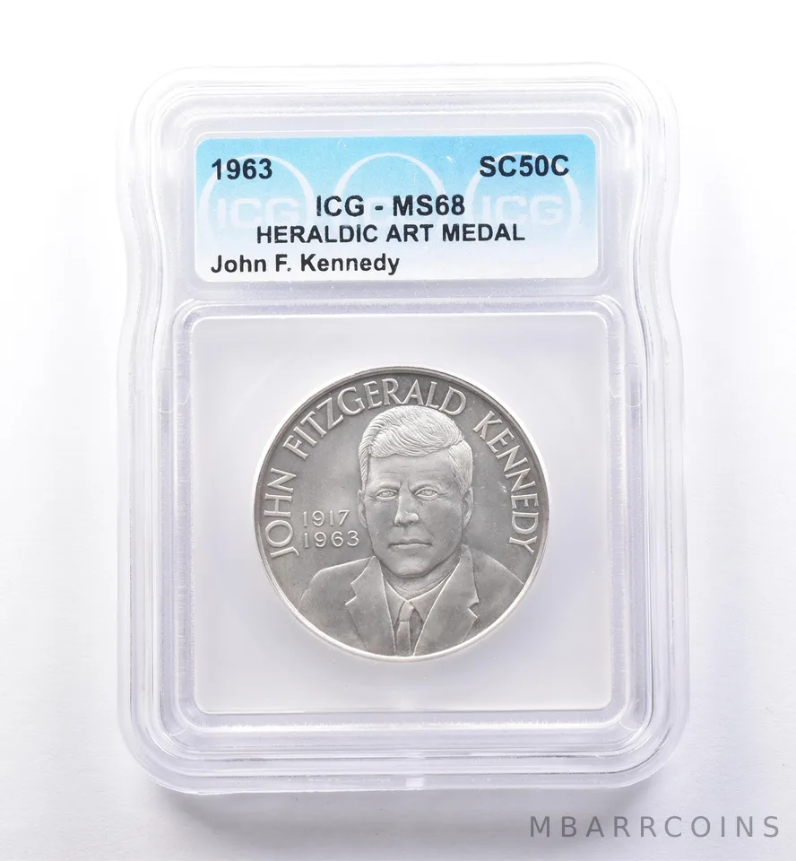 1963 So Called Half Dollar John F Kennedy MS68 ICG *8479