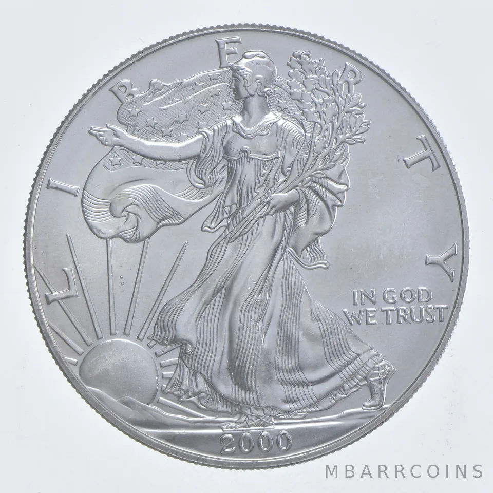Better Date 2000 American Silver Eagle 1 Troy Oz .999 Fine Silver *222