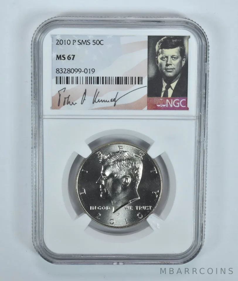2010-P SMS Kennedy Half Dollar MS67 NGC Special Label