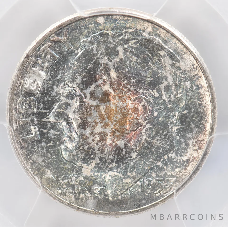 1955 Roosevelt Dime MS66 PCGS Beautiful Tone *0941