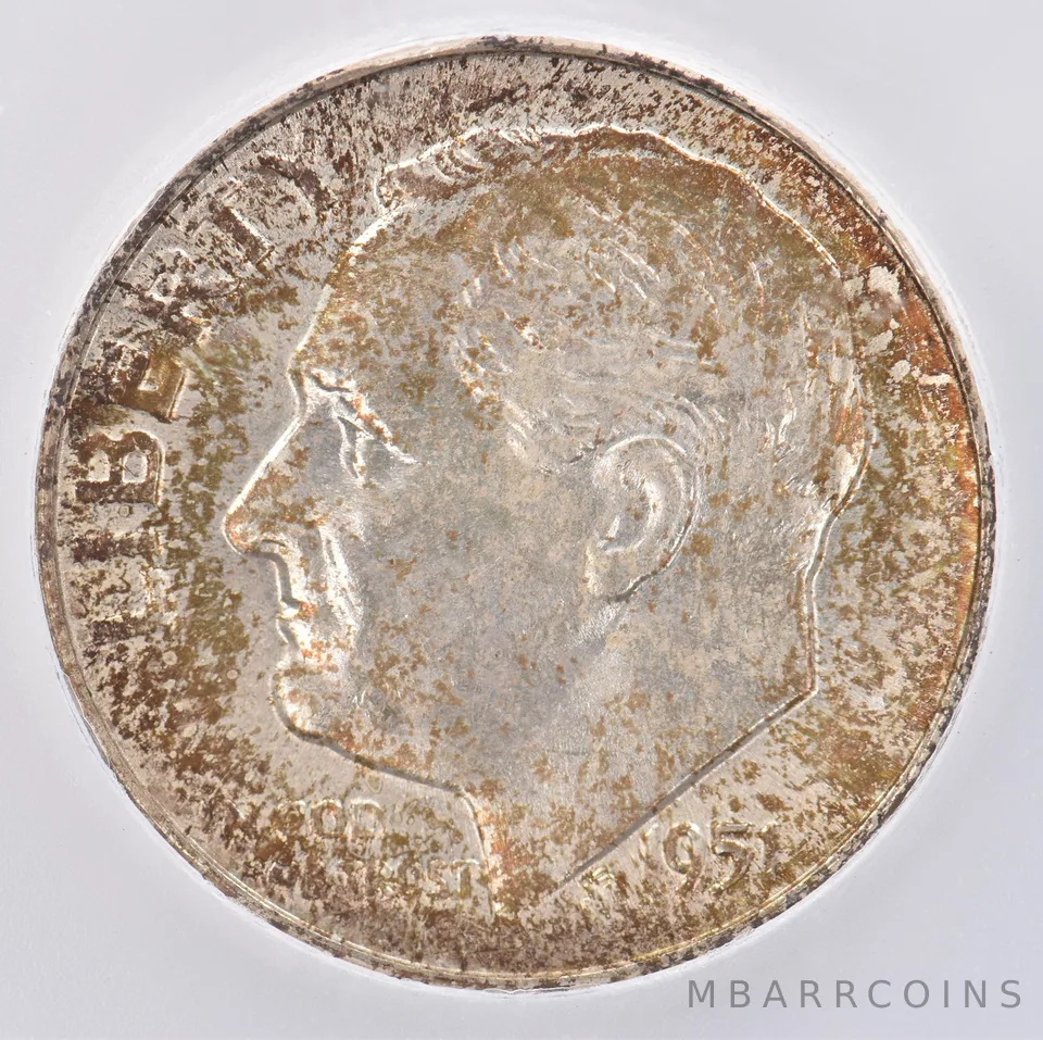 1951 Roosevelt Dime MS67 ICG Beautiful Tone *0863