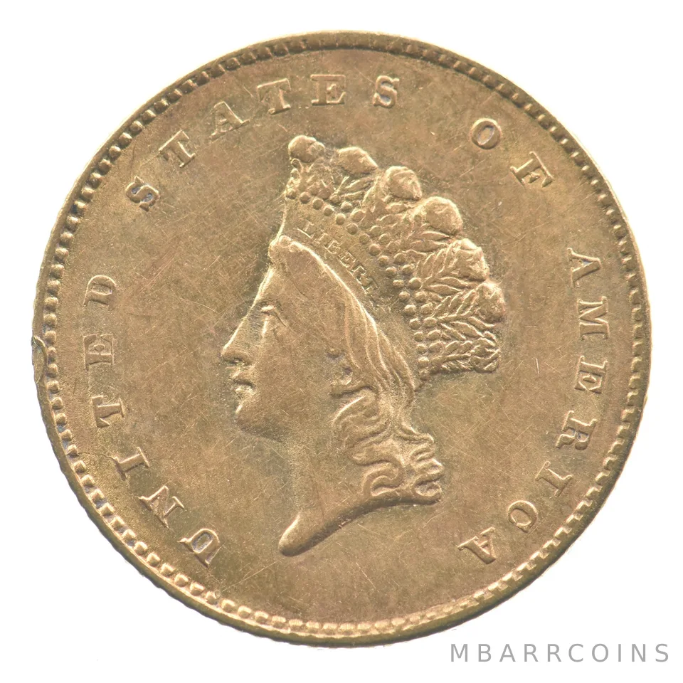 1855 $1 Indian Princess Head Gold Dollar *9093