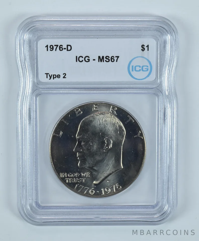 1976-D Eisenhower $1 Type 2 MS67 ICG