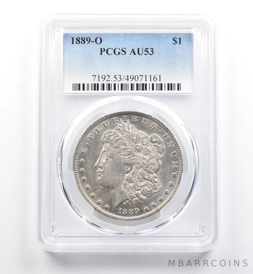 1889-O Morgan Silver Dollar AU53 PCGS *9924