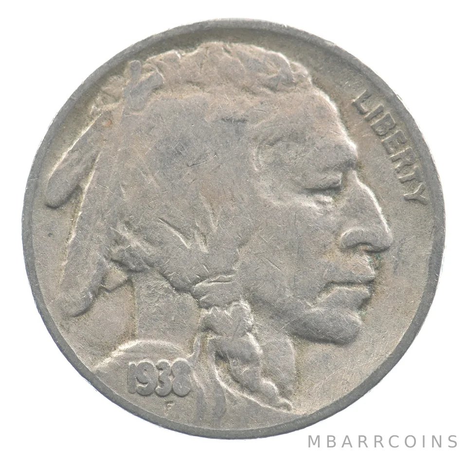 1938-D/S Indian Head Buffalo Nickel FS-514 *4045