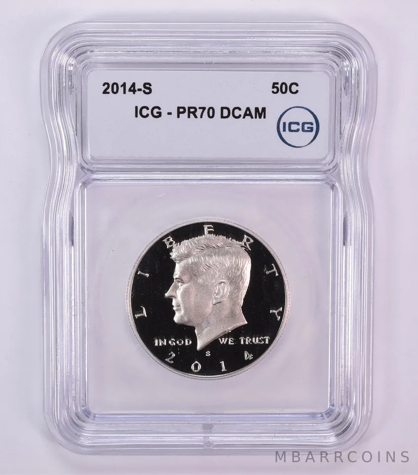 2014-S Kennedy Half Dollar PR70 DCAM ICG