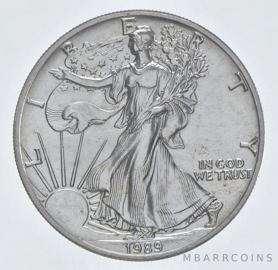 Better Date 1989 American Silver Eagle 1 Troy Oz .999 Fine Silver *357