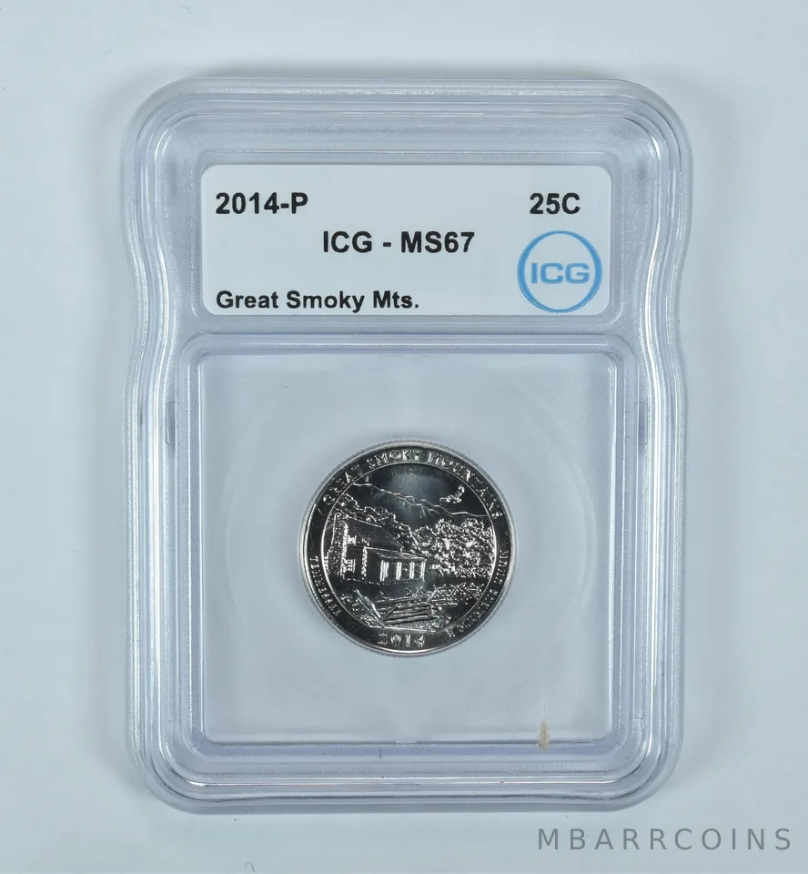 2014-P Washington Quarter ATB Great Smoky Mountains MS67 ICG