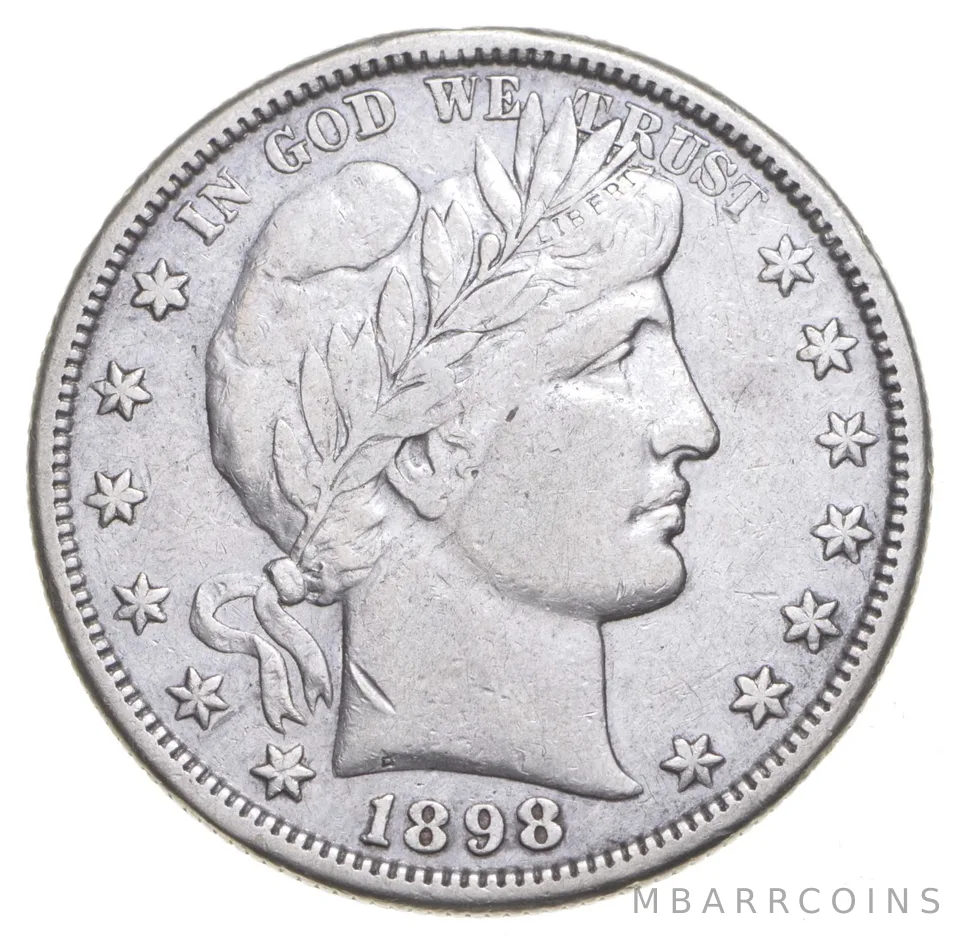 1898-S Barber Half Dollar a2117