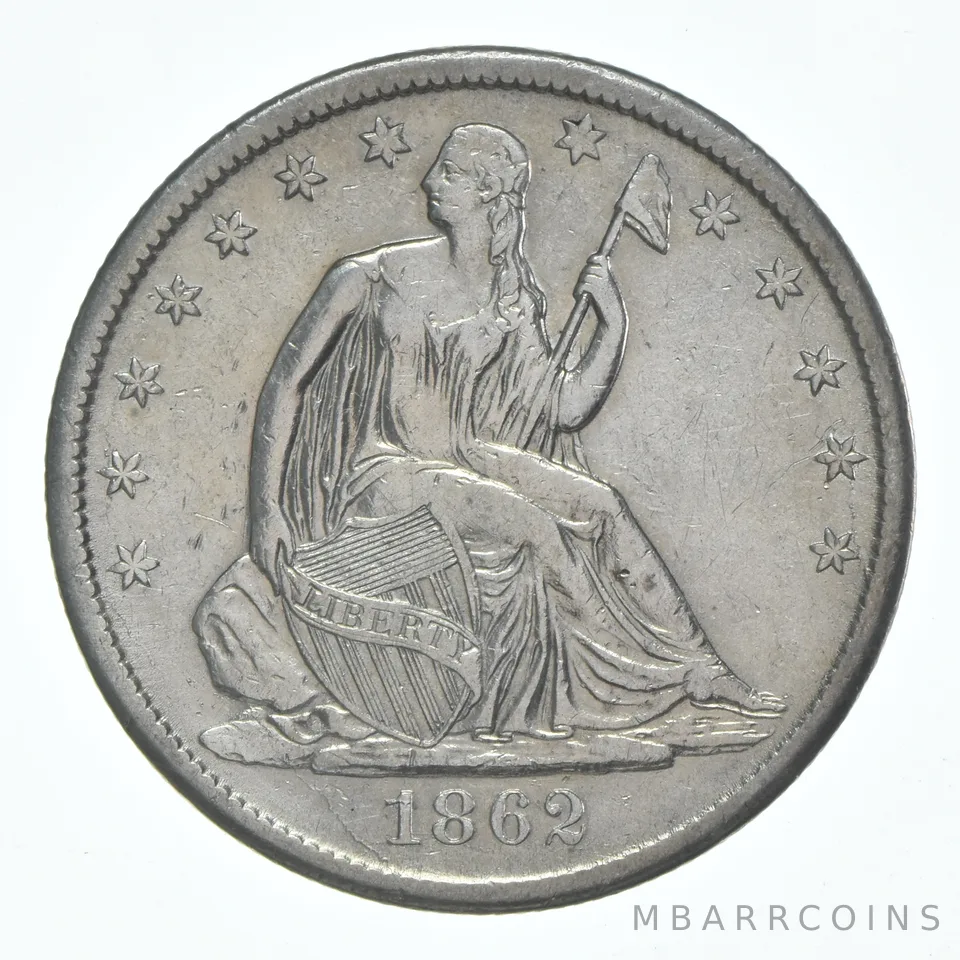 1862-S Seated Liberty Half Dollar a6099