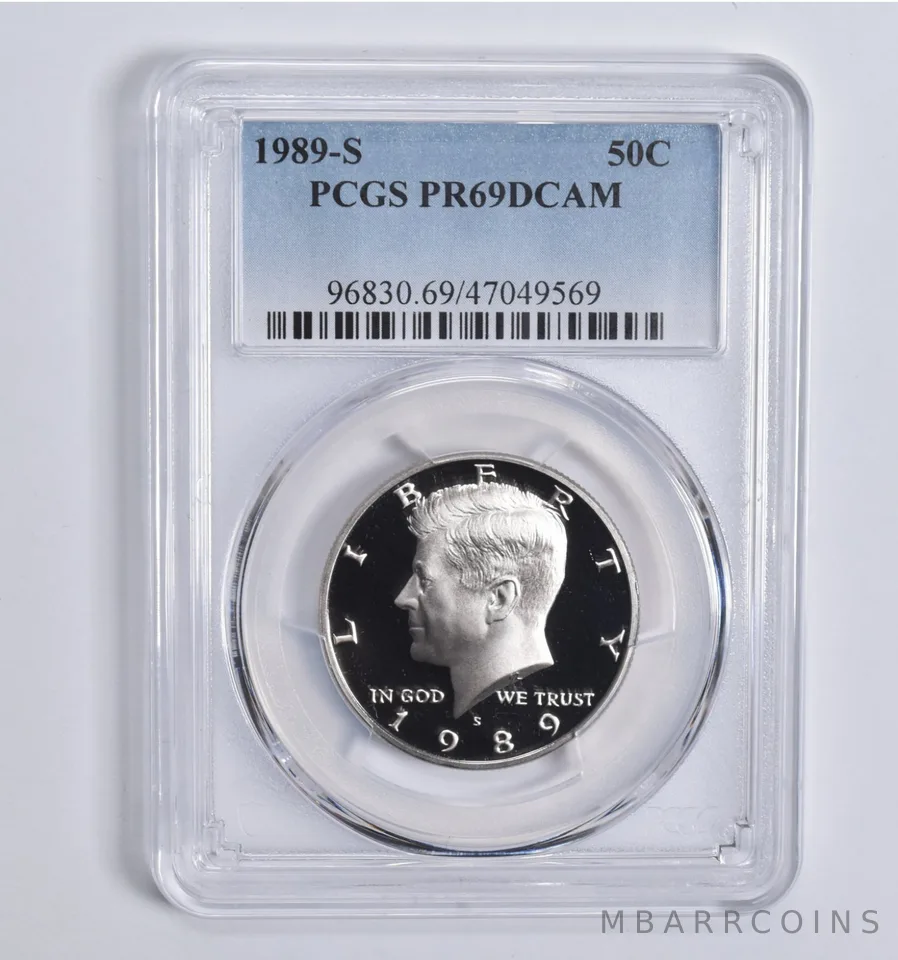 1989-S Kennedy Half Dollar PR69 DCAM PCGS Blue Lbl