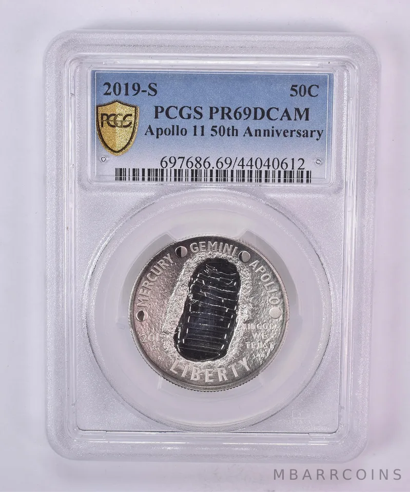 2019-S Apollo 11 50th Anniversary Commemorative Half Dollar PR69 DCAM PCGS
