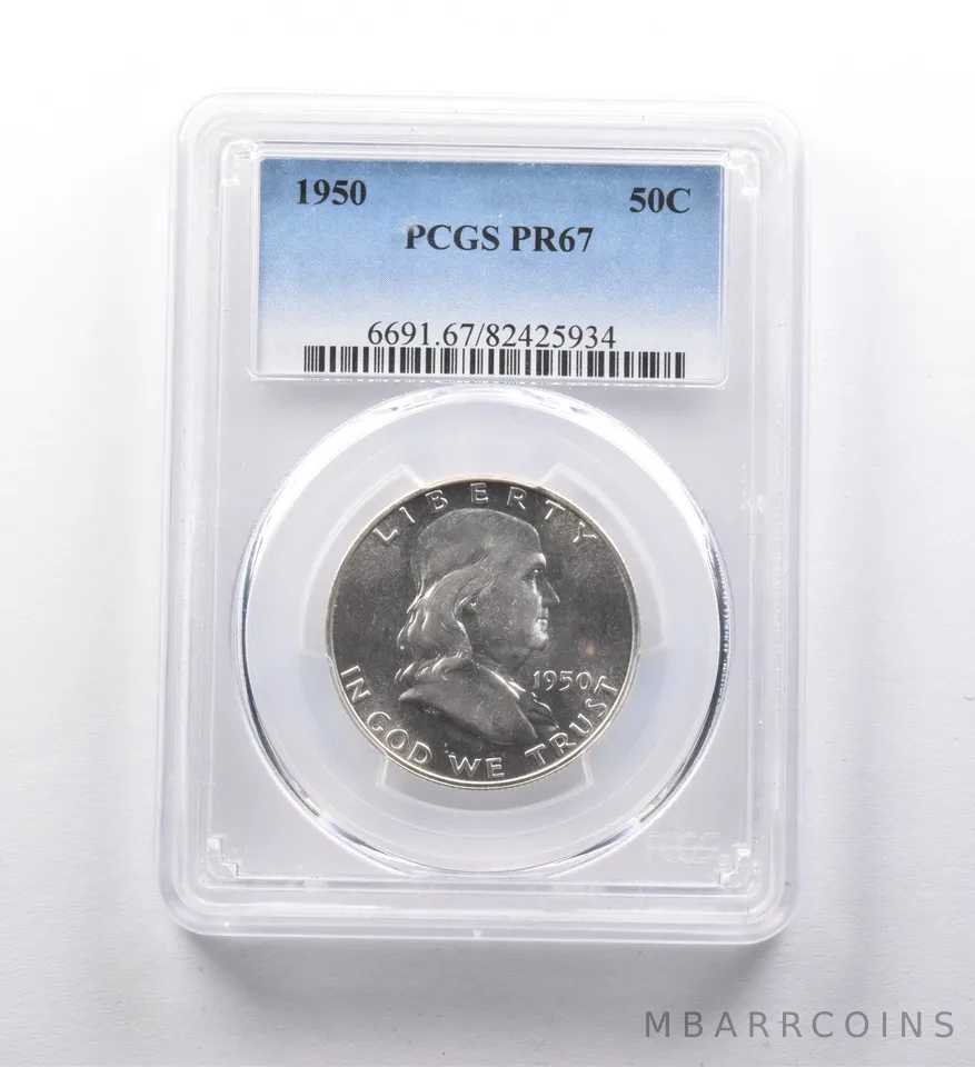 PR67 1950 Franklin Half Dollar PCGS a3024