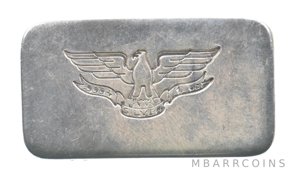 Rare Vintage WH Foster 1 oz Silver Bar Type 2 *0758