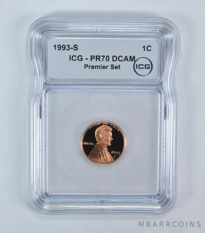 1993-S Lincoln Memorial Cent Premier PR70 DCAM ICG