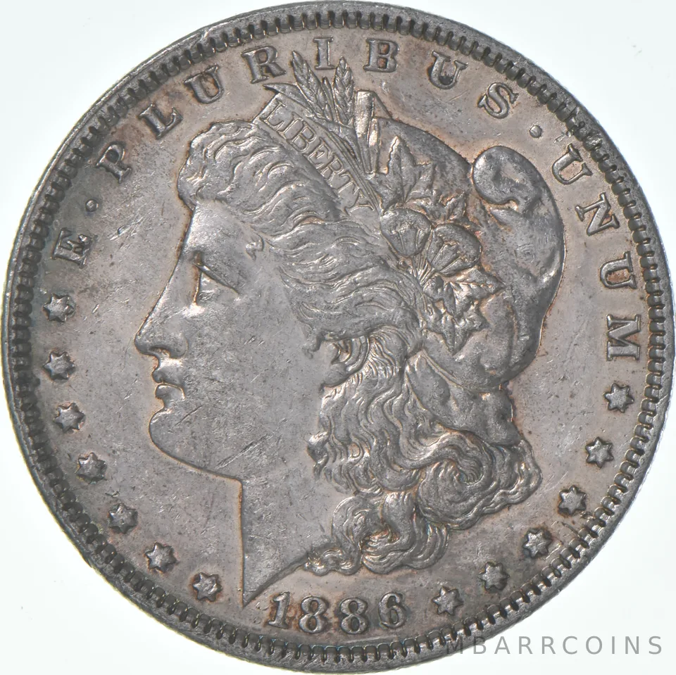 XF 1886 (P) Morgan Silver Dollar (1 coin)