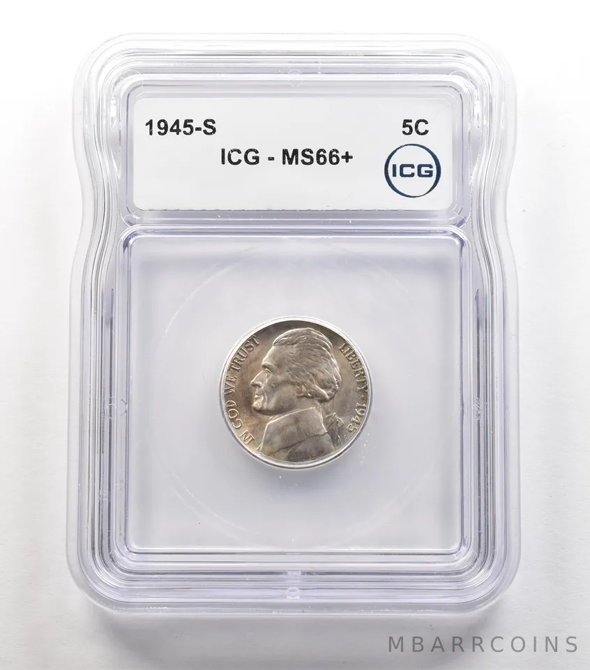 1945-S Jefferson Nickel MS66+ ICG a6719