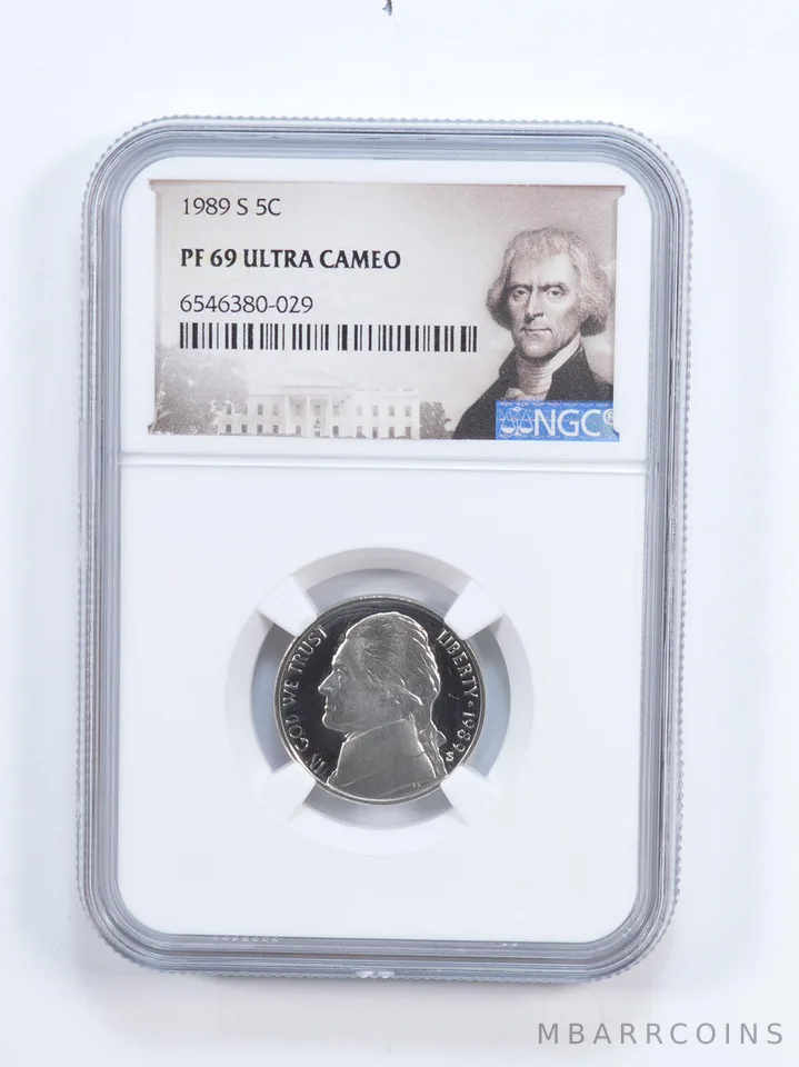 1989-S PF69 Jefferson Nickel NGC Special Lbl