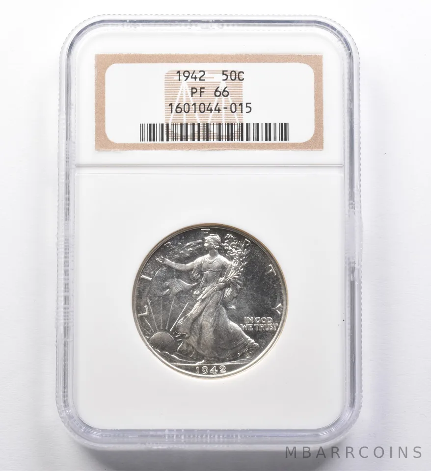 PF66 1942 Walking Liberty Half Dollar NGC a4441