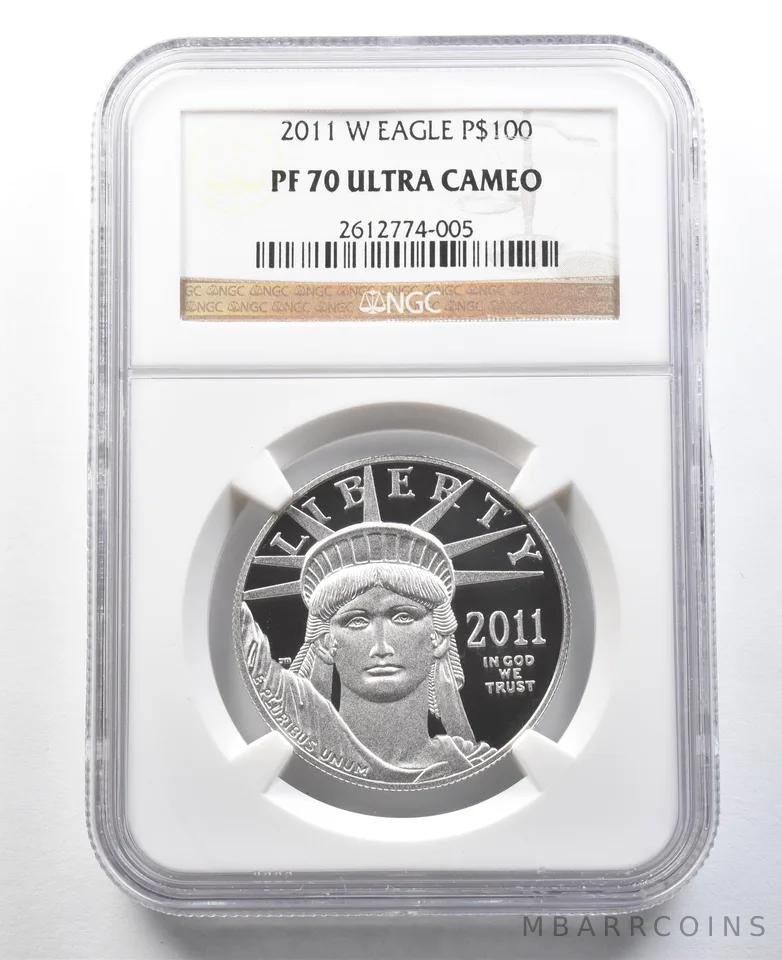 2011-W $100 American Platinum Eagle 1 Oz Platinum PF70 UCAM NGC
