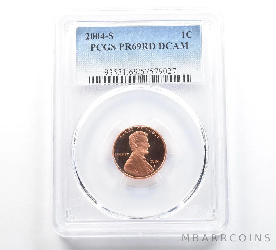 2004-S Lincoln Memorial Cent PR69 RD DCAM PCGS Blue Label
