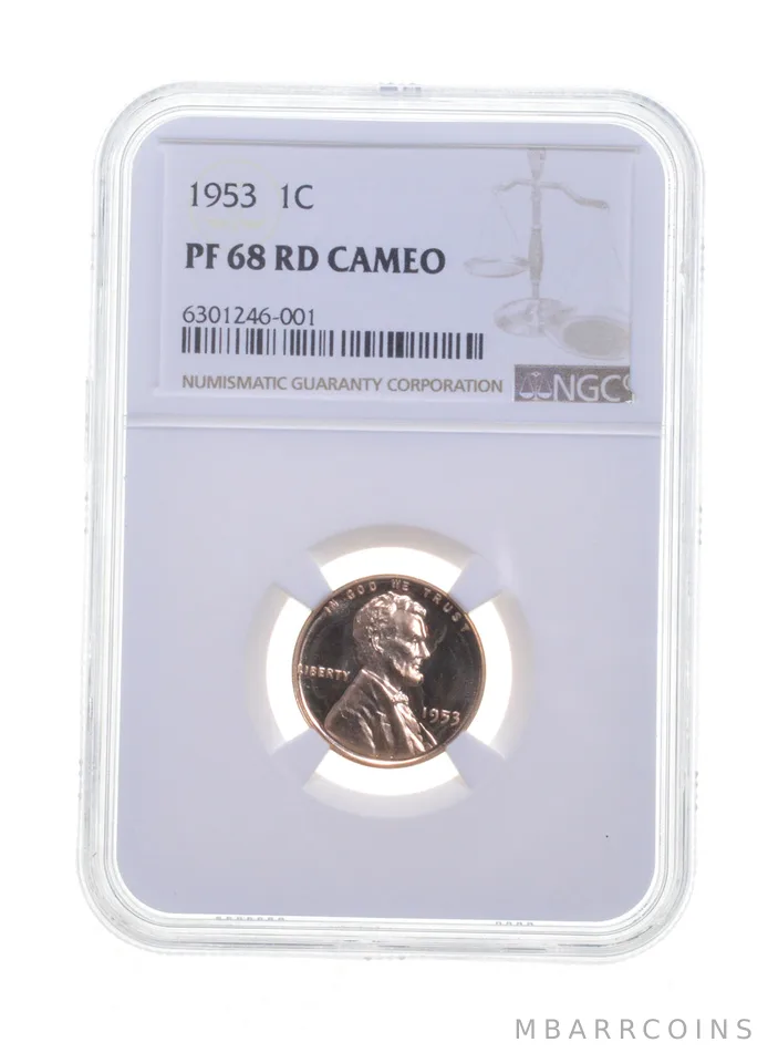 PF68 RD CAM 1953 Lincoln Wheat Cent - Graded NGC a6182
