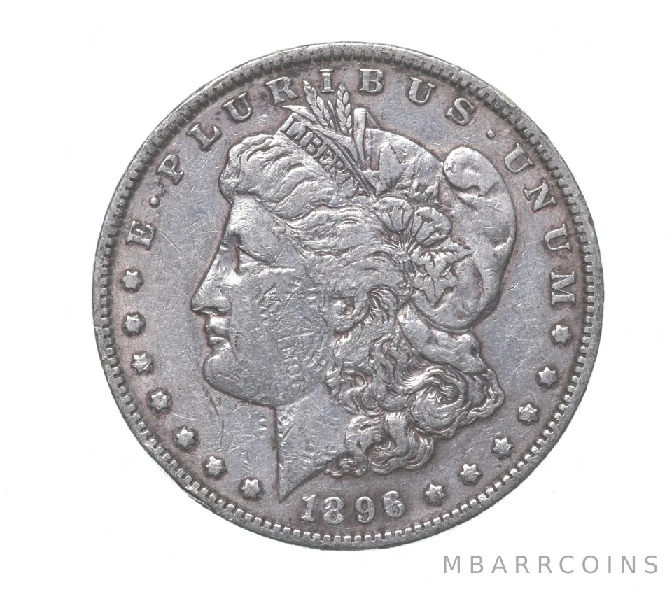 1896 Morgan Silver Dollar Counterstamped A.W. Simon Countermark a2675