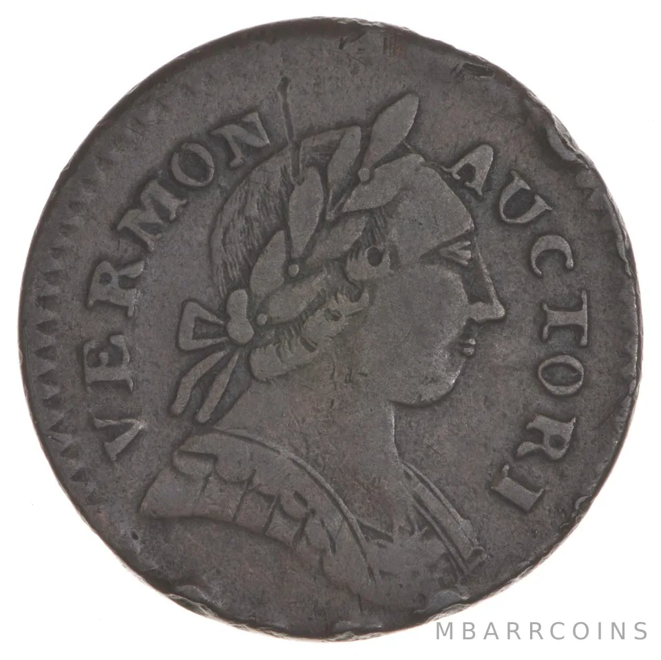 1787 Vermont Post-Colonial Copper - RR-13 *7374