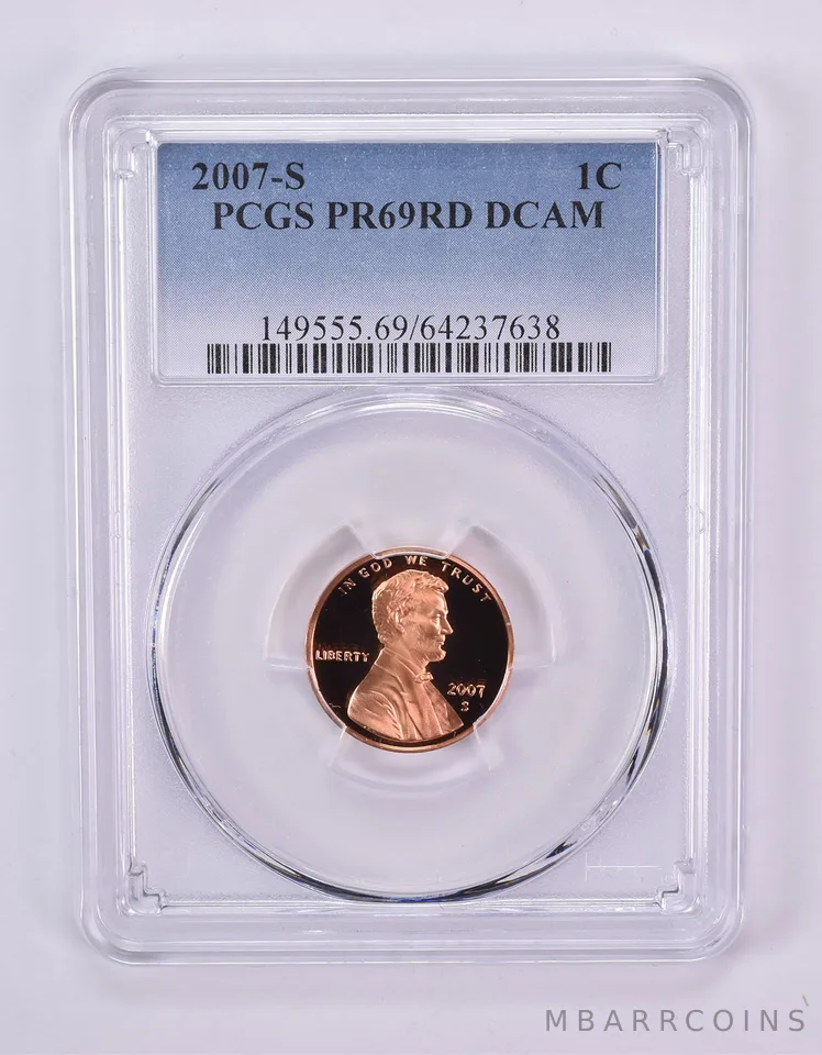 2007-S Lincoln Memorial Cent PR69 DCAM PCGS Blue Label